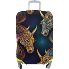 Pattern With Horses Luggage Cover (large)