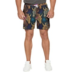 Pattern With Horses Men s Runner Shorts by 2607694a