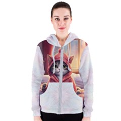 Cat 2 Women s Zipper Hoodie