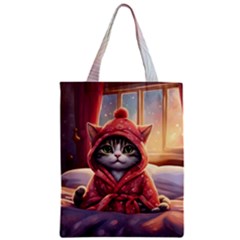 Cat 2 Zipper Classic Tote Bag by 2607694a