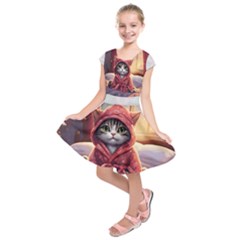 Cat 2 Kids  Short Sleeve Dress