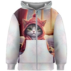 Cat 2 Kids  Zipper Hoodie Without Drawstring by 2607694a