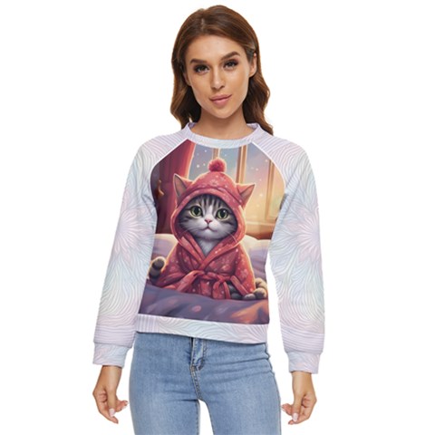 Cat 2 Women s Long Sleeve Raglan T-shirt by 2607694a