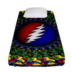 Grateful Dead Bear Pattern Fitted Sheet (single Size)