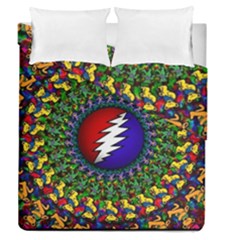 Grateful Dead Bear Pattern Duvet Cover Double Side (queen Size)