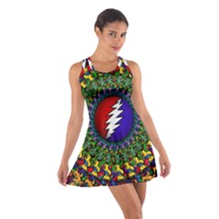 Grateful Dead Bear Pattern Cotton Racerback Dress