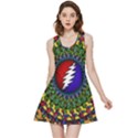 Grateful Dead Bear Pattern Inside Out Reversible Sleeveless Dress View3