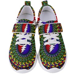 Grateful Dead Bear Pattern Women s Velcro Strap Shoes