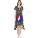 Grateful Dead Bear Pattern High Low Boho Dress View1