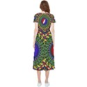 Grateful Dead Bear Pattern High Low Boho Dress View2