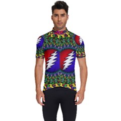 Grateful Dead Bear Pattern Men s Short Sleeve Cycling Jersey by Maspions