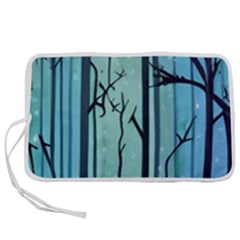 Nature Outdoors Night Trees Scene Forest Woods Light Moonlight Wilderness Stars Pen Storage Case (m) by Grandong