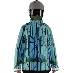 Nature Outdoors Night Trees Scene Forest Woods Light Moonlight Wilderness Stars Men s Zip Ski And Snowboard Waterproof Breathable Jacket by Grandong