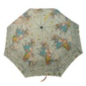 Vintage World Map Folding Umbrellas View1