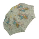 Vintage World Map Folding Umbrellas View2