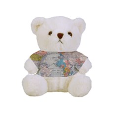 Vintage World Map Full Print Cuddly Teddy Bear by Ket1n9