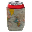 Vintage World Map Can Holder View2