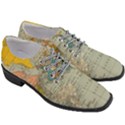 Vintage World Map Women Heeled Oxford Shoes View3