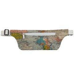 Vintage World Map Active Waist Bag by Ket1n9