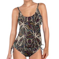 Mental Human Experience Mindset Pattern Tankini Set by Paksenen