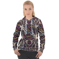 Mental Human Experience Mindset Pattern Women s Overhead Hoodie by Paksenen