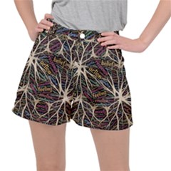 Mental Human Experience Mindset Pattern Women s Ripstop Shorts