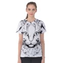 Cat - Artistic Paper Cut Women s Cotton T-Shirt View1