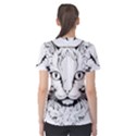 Cat - Artistic Paper Cut Women s Cotton T-Shirt View2