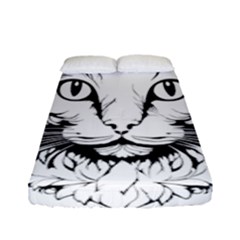 Cat - Artistic Paper Cut Fitted Sheet (full/ Double Size) by 2607694c