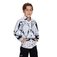 Cat - Artistic Paper Cut Kids  Windbreaker