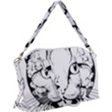 Cat - Artistic Paper Cut Canvas Crossbody Bag View1