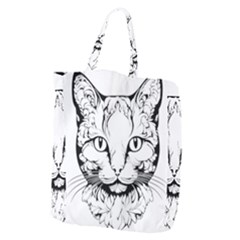 Cat - Artistic Paper Cut Giant Grocery Tote by 2607694c