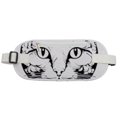 Cat - Artistic Paper Cut Rounded Waist Pouch by 2607694c