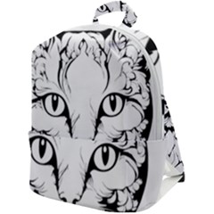 Cat - Artistic Paper Cut Zip Up Backpack by 2607694c