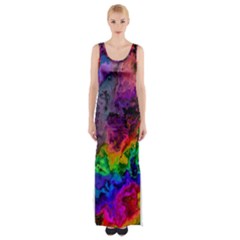 Pride Marble Thigh Split Maxi Dress by MRNStudios