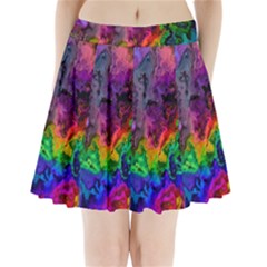 Pride Marble Pleated Mini Skirt by MRNStudios