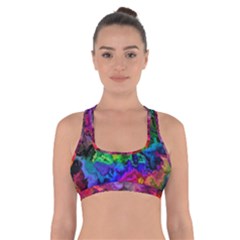 Pride Marble Cross Back Sports Bra by MRNStudios