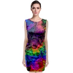 Pride Marble Sleeveless Velvet Midi Dress by MRNStudios