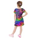 Pride Marble Kids  Short Sleeve Velvet Dress View2