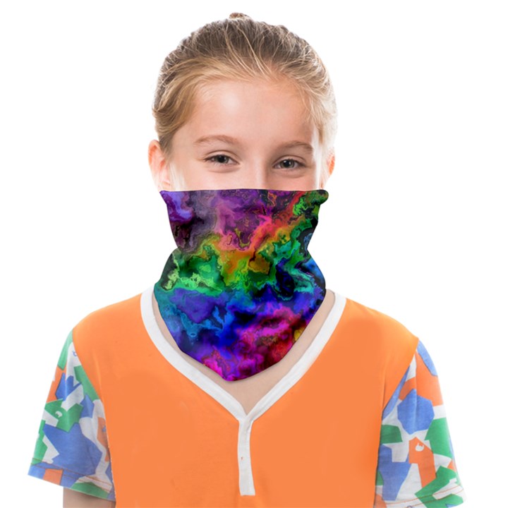 Pride Marble Face Covering Bandana (Kids)