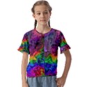 Pride Marble Kids  Cuff Sleeve Scrunch Bottom T-Shirt View1