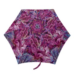 Fuchsia Blend Mini Folding Umbrellas by kaleidomarblingart