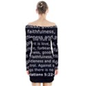 Galatians 5 Long Sleeve Off Shoulder Dress View2