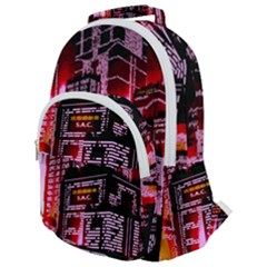 Cybercity Rounded Multi Pocket Backpack by Sparkle