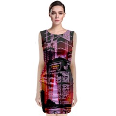 Cybercity Sleeveless Velvet Midi Dress