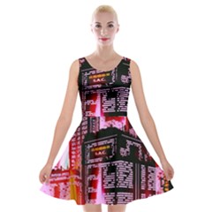 Cybercity Velvet Skater Dress