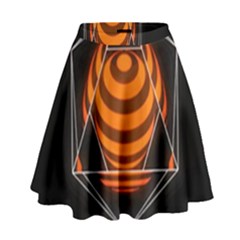 Geometry High Waist Skirt by Sparkle