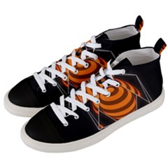 Geometry Men s Mid-top Canvas Sneakers by Sparkle