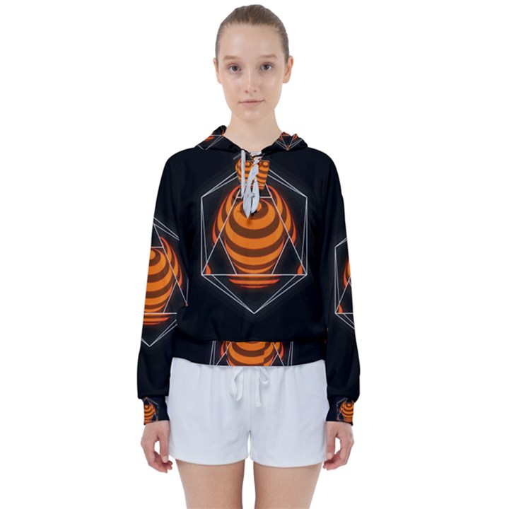 Geometry Women s Tie Up Sweat