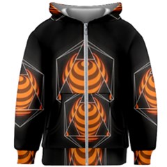 Geometry Kids  Zipper Hoodie Without Drawstring